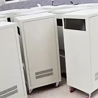 Chapa metálica do gabinete de controle industrial