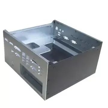 Processamento de chapa metálica de chassi de controle industrial