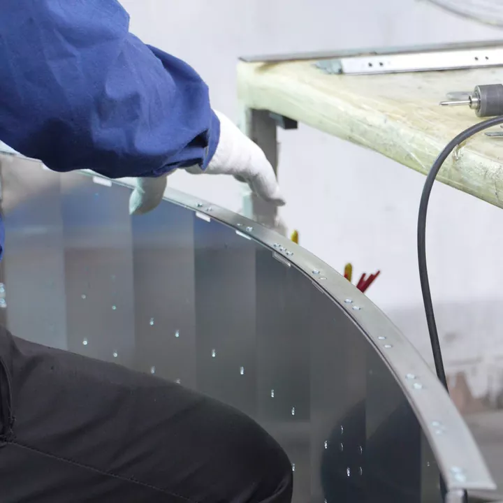 Chapa metálica curva de precisão