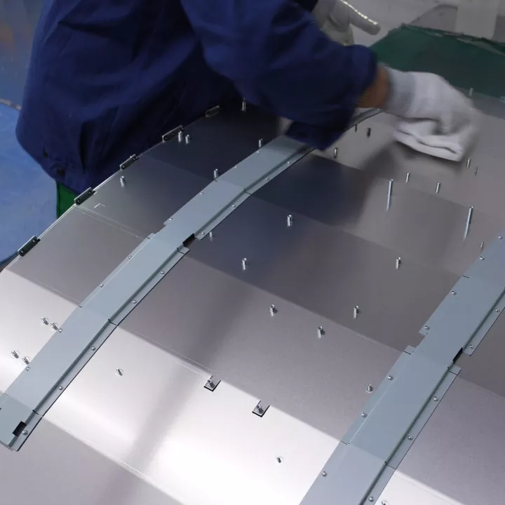 Chapa curva de aço inoxidável para uso industrial
